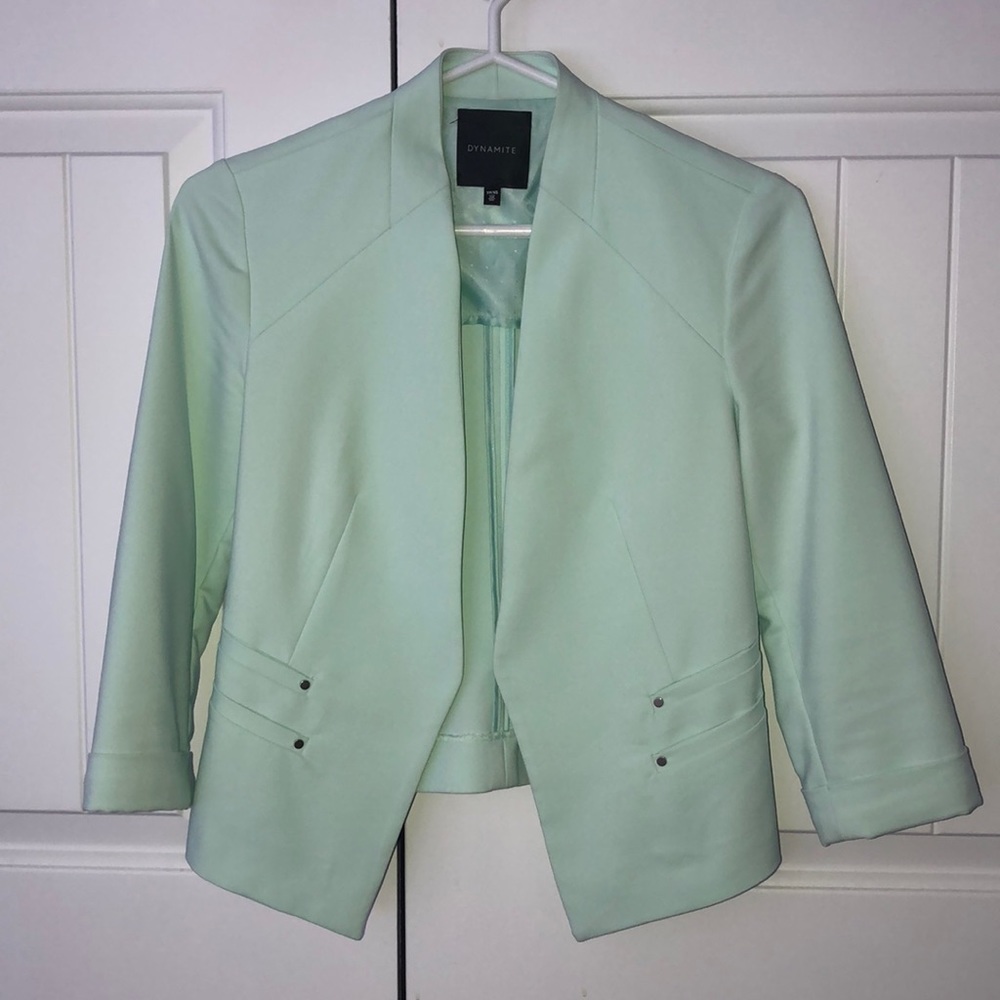 Pale turquoise blazer